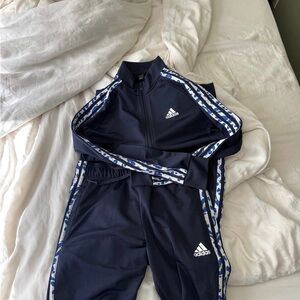 Adidas navy blue track suit size small